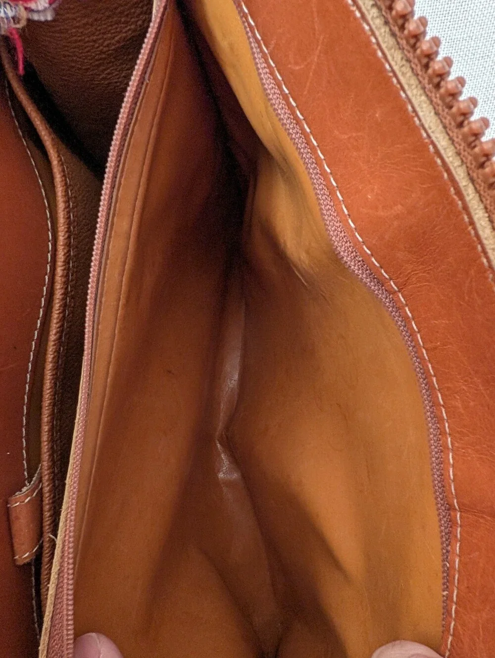 Vintage Dooney & Bourke All-Weather Leather Satchel Tan & Brown Bag